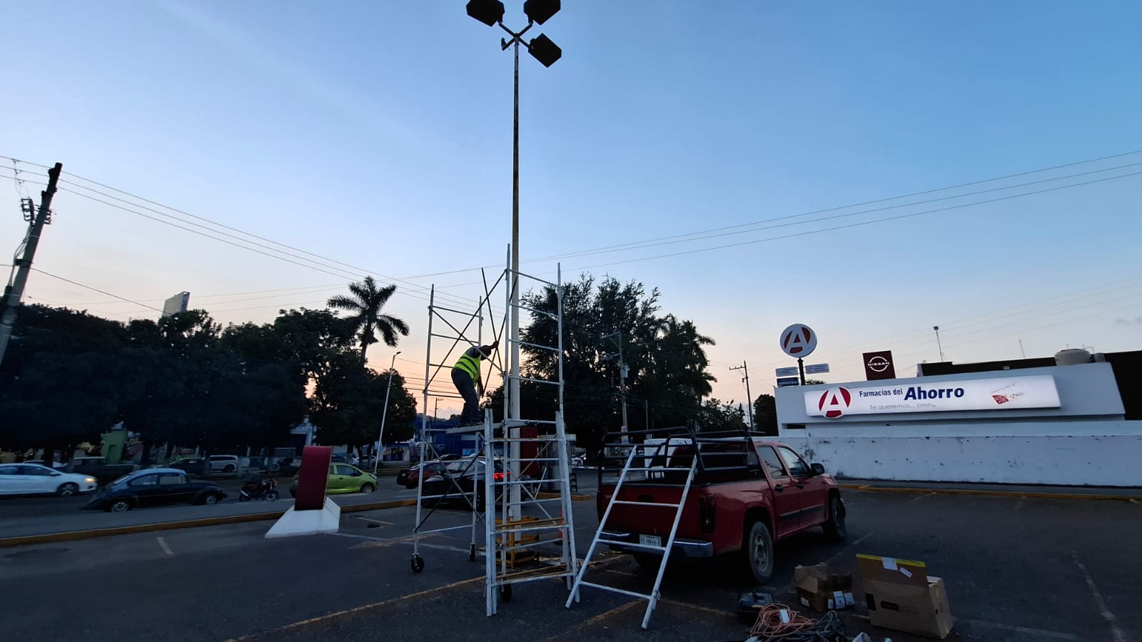 Instalacion luminaria amanecer